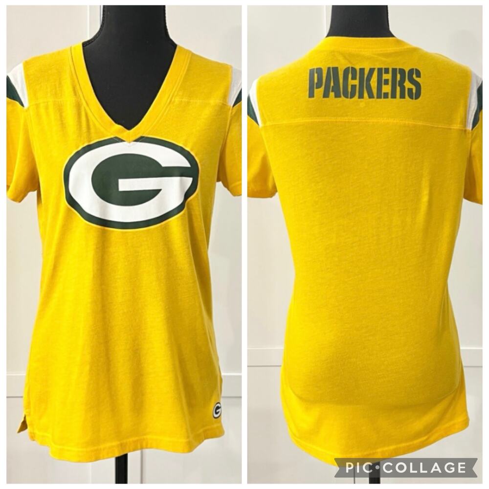 Green Bay Wisconsin Packers NFL Team Nike Women’s T-Shirt M Top Tee Short Sleeve